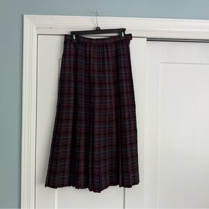 Christian Dior Plaid Midi Skirt - Multicolor- size 10